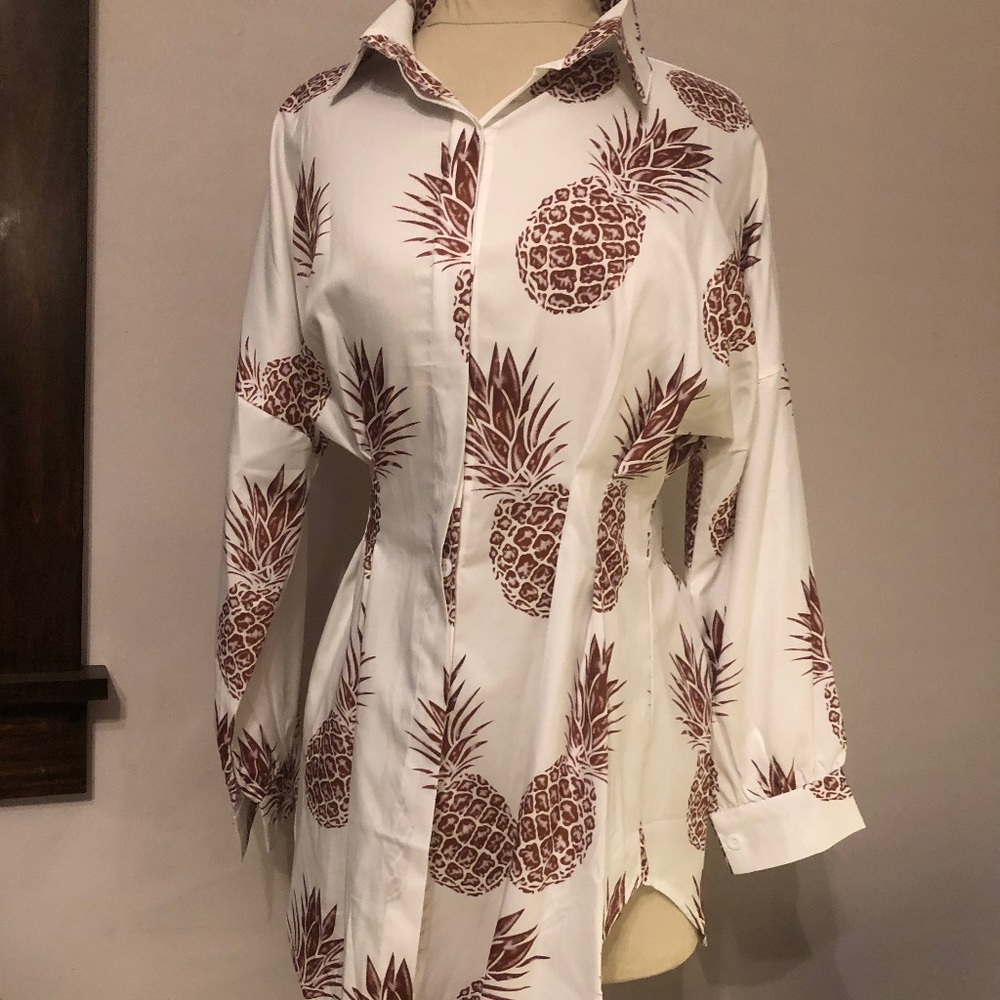 Pineapple Shirt Dress
